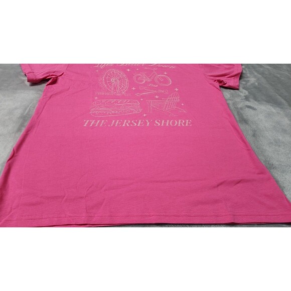 Victoria's Secret Pink Small Pink Jersey Shore Campus Tee NWT - Picture 3 of 7